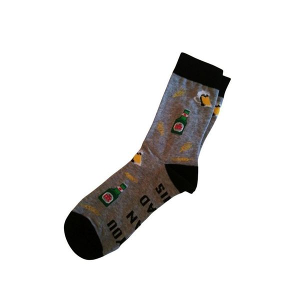 Novelty socks " if‎ you can read this bring me A cold beer" - Picture 3 of 6